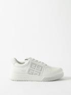 Givenchy - 4g-debossed Leather Trainers - Mens - White Grey