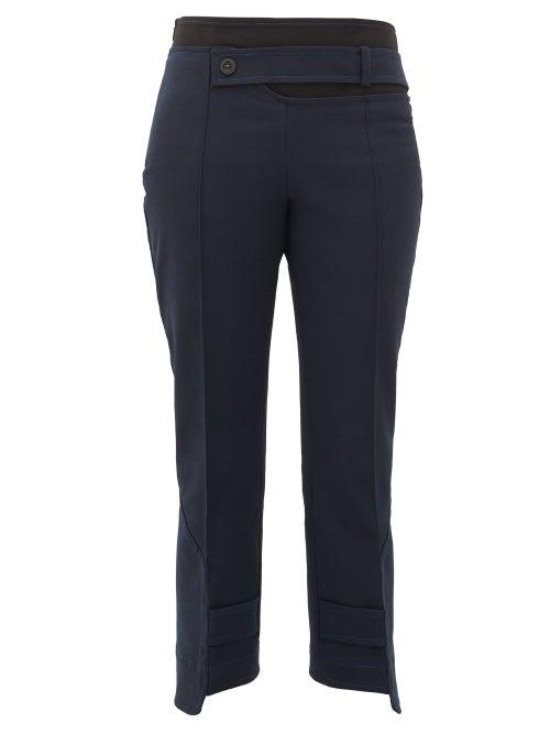 Matchesfashion.com Sportmax - Livigno Trousers - Womens - Navy
