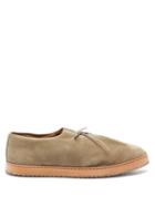 Matchesfashion.com Jacques Soloviere - Miles Lace-up Suede Loafers - Mens - Beige