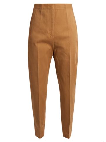 Jil Sander Attila Cropped Cotton Trousers