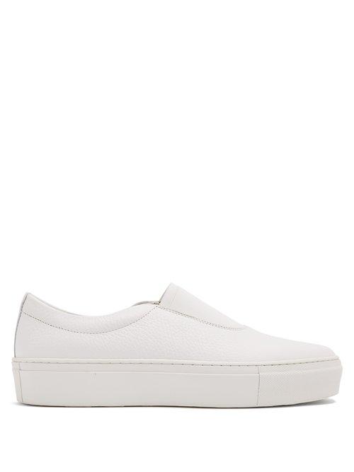 Matchesfashion.com Primury - Basal Slip On Leather Trainers - Womens - White