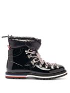 Matchesfashion.com Moncler - Inaya Removable Quilted-insert Rubber Boots - Womens - Black