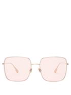 Matchesfashion.com Dior Eyewear - Diorstellaire1 Square Frame Sunglasses - Womens - Light Pink