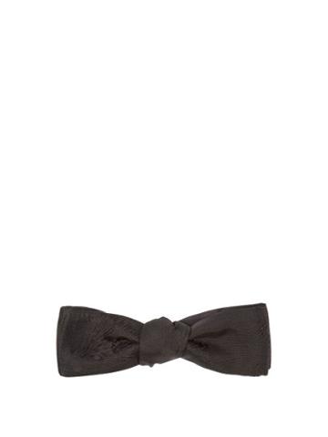 Matchesfashion.com Comme Les Loups - Venturi Floral Silk Jacquard Bow Tie - Mens - Black