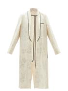 Haider Ackermann - Citrine Shawl-lapel Satin Robe Coat - Womens - White
