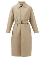 The Row - Edward Belted Alpaca-blend Canvas Overcoat - Mens - Brown