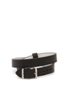 Matchesfashion.com Maison Margiela - Wrap Around Leather Bracelet - Mens - Black