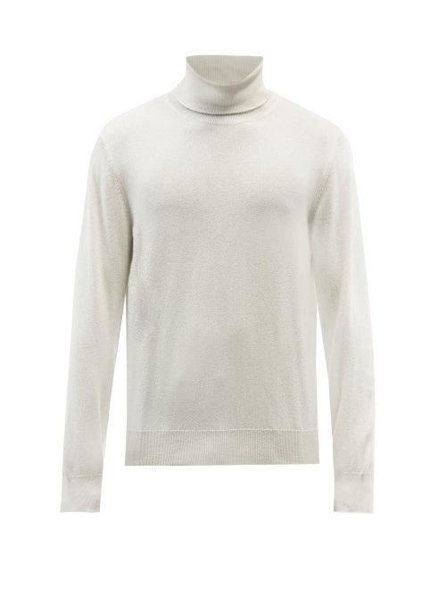 Ermenegildo Zegna - Roll-neck Cashmere Sweater - Mens - White