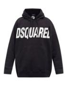 Mens Rtw Dsquared2 - Logo-print Cotton-jersey Hooded Sweatshirt - Mens - Black