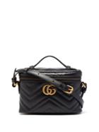 Gucci - Gg Marmont Vanity Mini Leather Cross-body Bag - Womens - Black