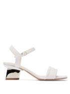 Matchesfashion.com Nicholas Kirkwood - Veronika Pearl Heeled Leather Sandals - Womens - White