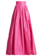 Matchesfashion.com Carolina Herrera - High Rise Silk Taffeta Ball Gown Skirt - Womens - Pink