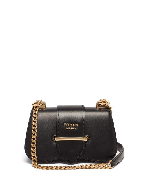 Matchesfashion.com Prada - Sidonie Leather Cross Body Bag - Womens - Black