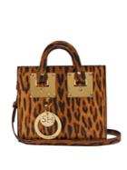 Sophie Hulme Albion Small Leopard Leather Box Bag