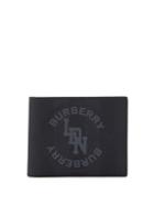 Matchesfashion.com Burberry - London-check Logo-print Bi-fold Leather Wallet - Mens - Grey