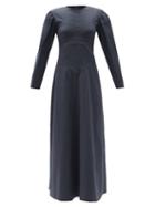 Matchesfashion.com Isabel Marant - Taylin Panelled Cotton Maxi Dress - Womens - Black