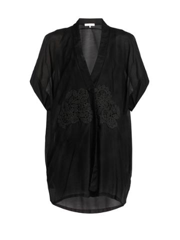 Lila Eugenie 1752 Cotton-blend Voile Kaftan