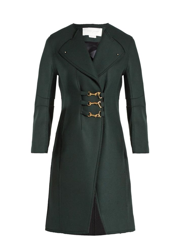Esteban Cortázar Raw-edged Felt Coat