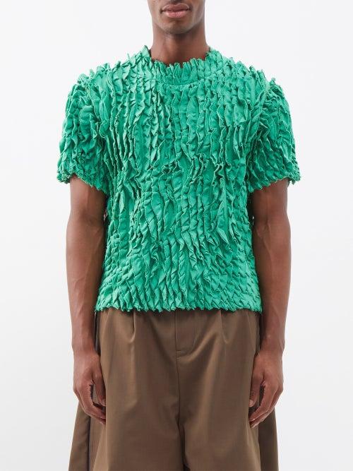 Craig Green - Reversible Frilled Cotton T-shirt - Mens - V626