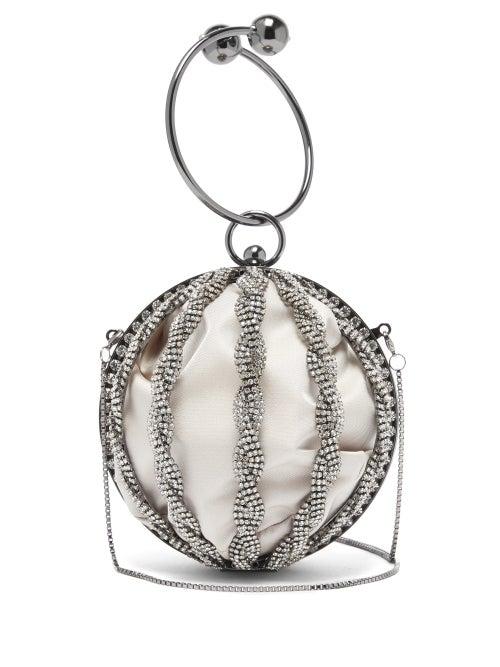 Matchesfashion.com Rosantica - Tresse Boule Crystal-embellished Bag - Womens - Black Multi