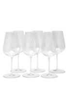 Matchesfashion.com Richard Brendon - X Jancis Robinson Set Of Six Wine Glasses - Clear