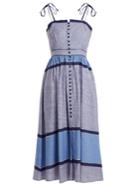 Gül Hürgel Striped Linen-cotton Midi Dress