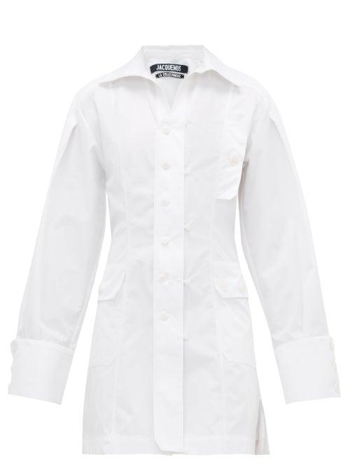 Matchesfashion.com Jacquemus - Roman Cotton Shirtdress - Womens - White