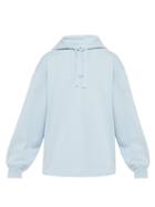 Matchesfashion.com Acne Studios - Fagan Logo Stamp Oversized Hooded Sweatshirt - Mens - Light Blue