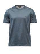 Brioni - Crew-neck Cotton-jersey T-shirt - Mens - Dark Blue