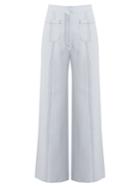 Emilia Wickstead Sally Wide-leg Cropped Crepe Trousers