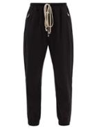 Rick Owens - Drawstring Wool-blend Flannel Sweatpants - Womens - Black