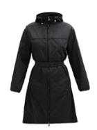 Moncler - Milliau Belted Technical Hooded Coat - Womens - Black