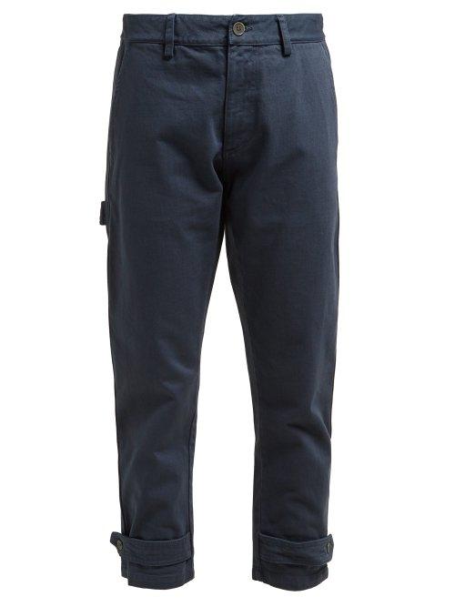 Matchesfashion.com Myar - Mypa10 Cotton Military Trousers - Womens - Navy