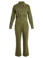 Alexachung Oversized Straight-leg Cotton-blend Jumpsuit