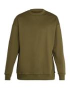 Matchesfashion.com Marques'almeida - Crew Neck Cotton Blend Sweatshirt - Mens - Khaki