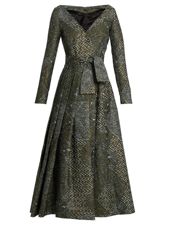 Carl Kapp Piano A-line Jacquard Dress