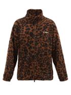 Matchesfashion.com Vetements - Logo-embroidered Leopard-print Fleece Jacket - Mens - Multi