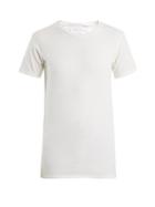 Matchesfashion.com Audrey Louise Reynolds - Round Neck Cotton Jersey T Shirt - Womens - Cream