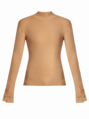 Matchesfashion.com Ellery - Yours Sincerely High Neck Sweater - Womens - Camel
