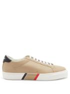Matchesfashion.com Burberry - Icon-stripe Leather Trainers - Mens - Brown Multi