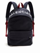 Balenciaga Logo-embroidered Nylon Backpack