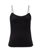 Matchesfashion.com Lemaire - Fine-strap Knitted Cami Top - Womens - Black