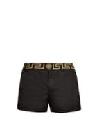 Matchesfashion.com Versace - Medusa Swim Shorts - Mens - Black Multi