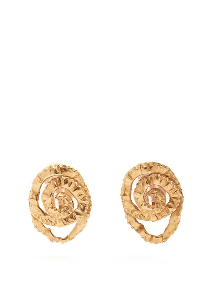 Orit Elhanati Four Gold-plated Clip-on Earrings