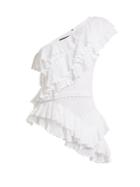 Isabel Marant Zellery One-shoulder Broderie-anglaise Cotton Top