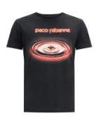 Matchesfashion.com Paco Rabanne - Drip Logo-print Cotton T-shirt - Mens - Black Red
