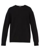 Matchesfashion.com Raey - Sloppy Crew Neck Cashmere Sweater - Mens - Black
