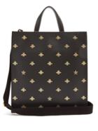 Gucci Bee-print Leather Tote
