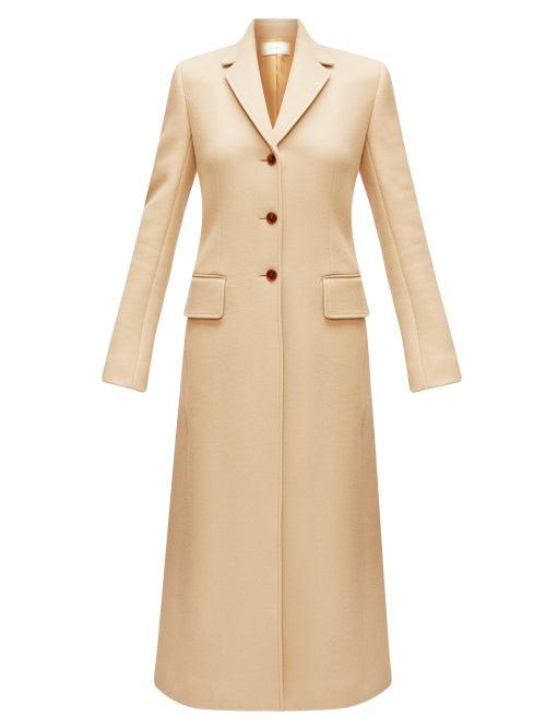 Matchesfashion.com The Row - Sua Single-breasted Wool-blend Coat - Womens - Camel