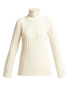 Matchesfashion.com The Row - Marton Ribbed Cashmere Sweater - Womens - Cream